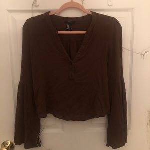 Cropped Green forever 21 top